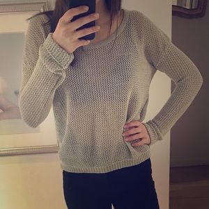 URBAN OUTFITTERS Sheer Sparkly Knit Sweater✨🌟